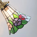 Axyaa Flower Glass LED Wall Sconce Pull Chain Switch Rotatable Mirror Light