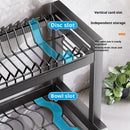 Axyaa Kitchen Dish Drainer Organizer Rack Storage Stand Tray Shelf