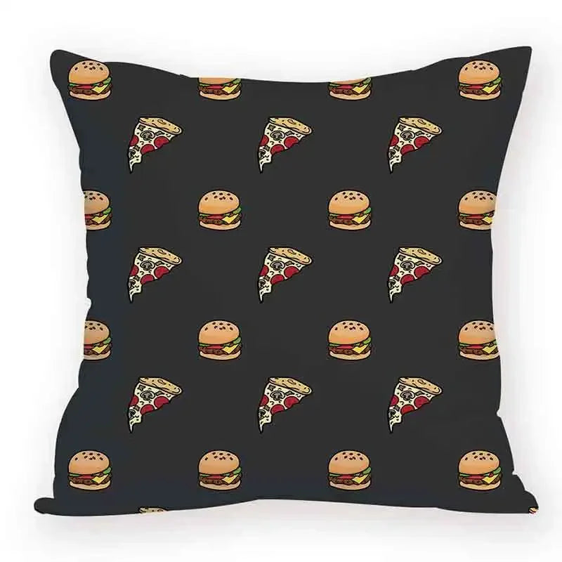 Axyaa Cartoon Animal Food Cushion Cover 45X45CM