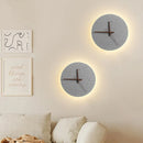 Axyaa Black Stone Wall Clocks LED Wall Lamps for Home Lighting
