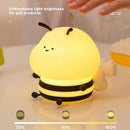 Axyaa Bee Silicone Night Light USB Rechargeable Touch Sensor Kids Lamp Time Function