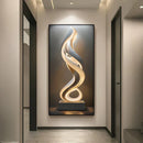 Axyaa Modern Abstract Luxury Wall Lamp for Foyer with Stone Running Light