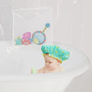 Axyaa 9-Pocket Bath Organizer & PEVA Shower Curtain Liner for Water-Resistant Storage