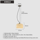 Axyaa White Glass LED Pendant Chandelier for Dining Room, Kitchen, Bedroom - Modern Italian Design