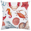 Axyaa Ocean Starfish Shell Cushion Cover - Soft Pillowcase for Living Room Sofa
