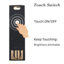 Axya Mini LED Book Light USB Card Keychain Night Light 1W Dimming Pocket Light