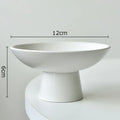 Axyaa Minimalist Ceramic Vase with Artificial Flowers for Modern Home Decor