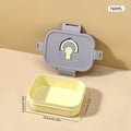 Axyaa Kids Divided Lunch Box: Portable, Leak-proof, Microwave Safe, Fresh-keeping Container