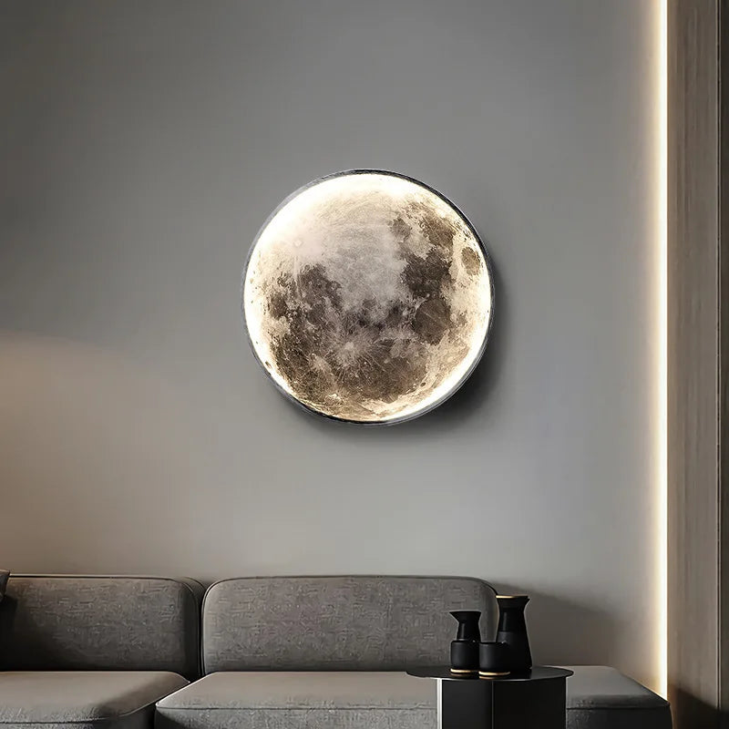 Axyaa Moon LED Wall Lamp: Modern Indoor Lighting for Home Décor
