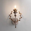 Axyaa Solid Wood Wall LED Iron Mounted Wall Lamps