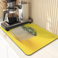 Axyaa Cactus Silicone Coasters Set for Kitchen Table - Absorbent Drying Mat
