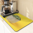 Axyaa Cactus Silicone Coasters Set for Kitchen Table - Absorbent Drying Mat