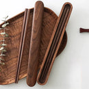 Axyaa Solid Wood Chopsticks Box Set - Portable High-grade Tableware