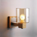 Axyaa Modern Wood Wall Lamps for Bedroom, Living Room, and Kitchen