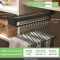Axyaa Adjustable Telescopic Wardrobe Hanger | Extendable Clothes Rail Organizer