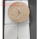 Axyaa Yellow Travertine Glass Sconce Light with Switch