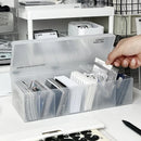 Axyaa Kpop Photocard Storage Box - Transparent Organizer Bucket for Idol Picture Cards