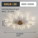 Axyaa LED Ceiling Lamp: Modern Elegant Luxurious Main Light for Bedroom