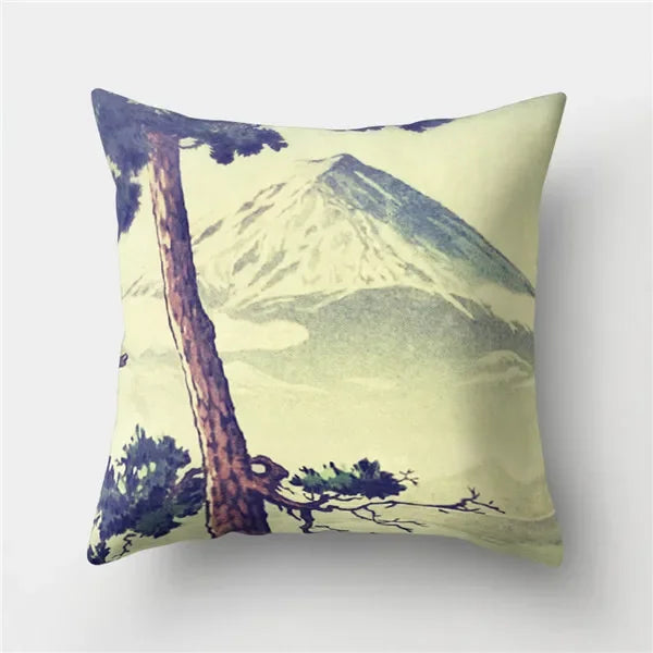 Axyaa Tropical Green Plant Tree Leaves Flower Cushion Cover 45X45CM