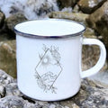 Axyaa Coconut Tree Enamel Camping Mug - Creative Drinkware for Outdoor Adventures