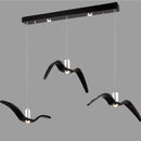 Axyaa Nordic Seagull Chandelier: Resin Brokis Night Birds Pendant Lamp