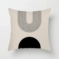Axyaa Geometric Pattern Blue & White Cushion Cover for Home, Car, Sofa & Living Room