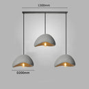 Axyaa Wabi Sabi 3-Light Grey Chandelier - Simple Nordic Design