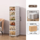 Axyaa Drop Front Shoe Storage Box Organizer Cabinet Rack
