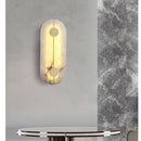 Axyaa All Copper Wall Lamp Marble LED Wall Lamp for Bedroom Corridor Living Room