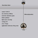 Axyaa Adjustable Angle Round Pendant Light: Modern Stretchable Chandelier for Home Lighting
