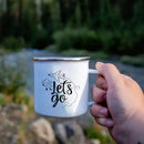 Axyaa Enamel Coffee Cocoa Mugs for Outdoor Travel and Home Breakfast