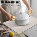 Axyaa Heat Resistant Leather Placemats - Waterproof Non-slip Kitchen Table Mats