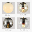 Axyaa Nordic Glass Chandelier LED Decorative Lighting for Living Room, Dining Room, and Bedroom