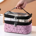 Axyaa Waterproof PVC Cosmetic Bag & Travel Toiletries Organizer