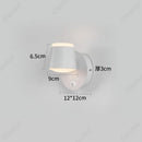 Axyaa LED Rotatable Wall Lamp USB Charging Touch Dimming for Bedroom and Living Room