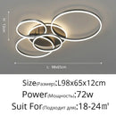 Axyaa Nordic LED Ceiling Chandelier for Living Room Bedroom Restaurant Lighting