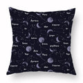 Axyaa Tarot Black Pillowcase 45x45cm for Home Decor and Living Room