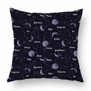 Axyaa Tarot Black Pillowcase 45x45cm for Home Decor and Living Room