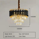 Axyaa Modern Crystal Ceiling Chandelier Lighting for Living Room Bedroom Home Decor