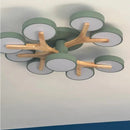 Axyaa Nordic Wood Ceiling Chandelier LED Lighting for Modern Home Decor