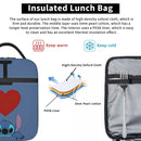 Axyaa Stitch Insulated Lunch Bag: Portable Thermal Cooler for School & Office