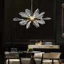 Axyaa Retro Luxury Leaf Chandelier Home Decor - Designer Bedroom Living Dining Room Pendant Light