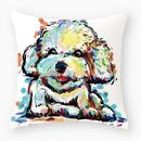 Axyaa Dog Yorkie Pug Cute Pillowcase Sofa Bedroom Decoration
