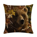 Axyaa Printed Linen Pillowcase for Home Sofa Car Decor 45*45cm