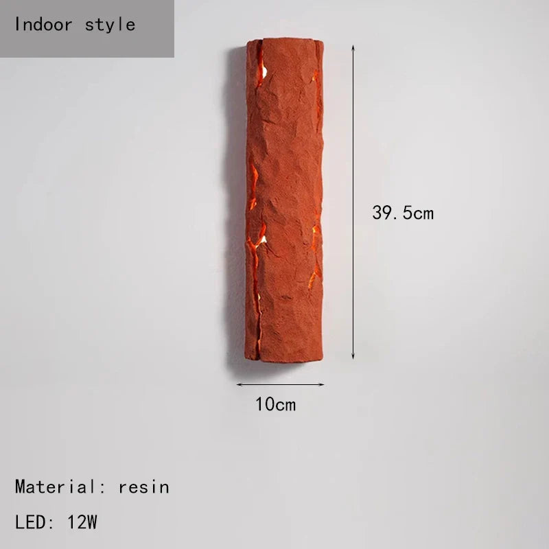 Art Deco LED Wall Light White Gray Red Resin 3 Atmosphere Lamp for Axyaa - Foyer Bedroom Dining Room