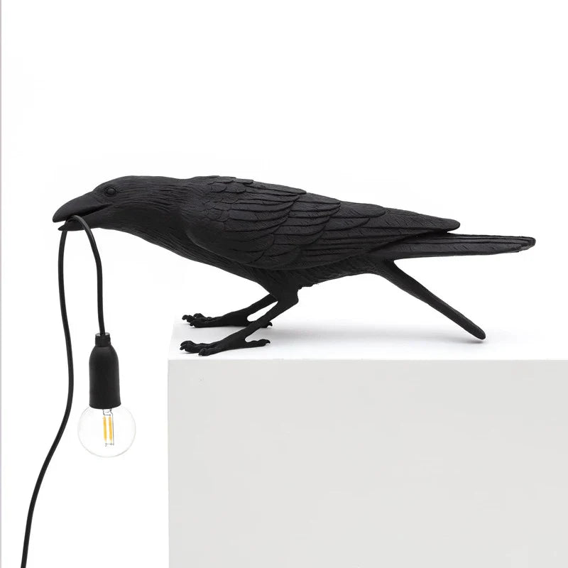 Axyaa Lively Bird Table Lamp Resin Home Decor Lighting Wall Fixture
