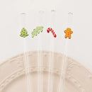 Axyaa Glass Straw Set: Reusable, Heat-Resistant, Cocktail & Juice Bar Accessories