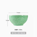 Axyaa 4.5-inch Plum Blossom Ceramic Dining Bowl for High-Temperature Tableware
