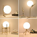 Axya Glass Ball Table Lamp - Modern Nordic LED Desk Light for Bedroom, Living Room