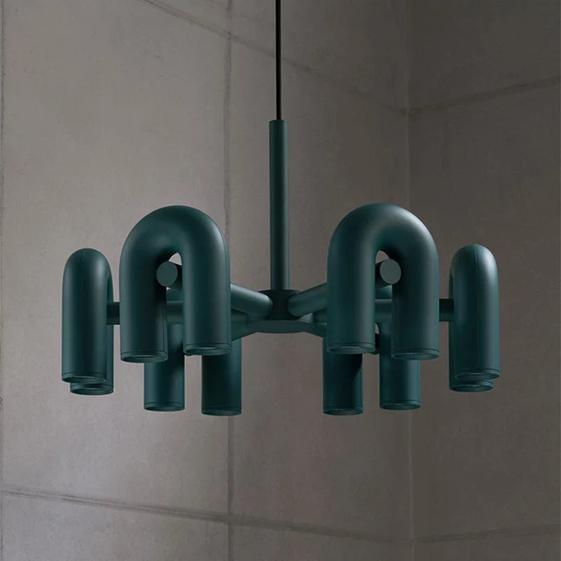 Axyaa Modern U-shaped Pendant Lamp for Living, Dining, Bedroom - Creative, Bauhaus-Inspired Design